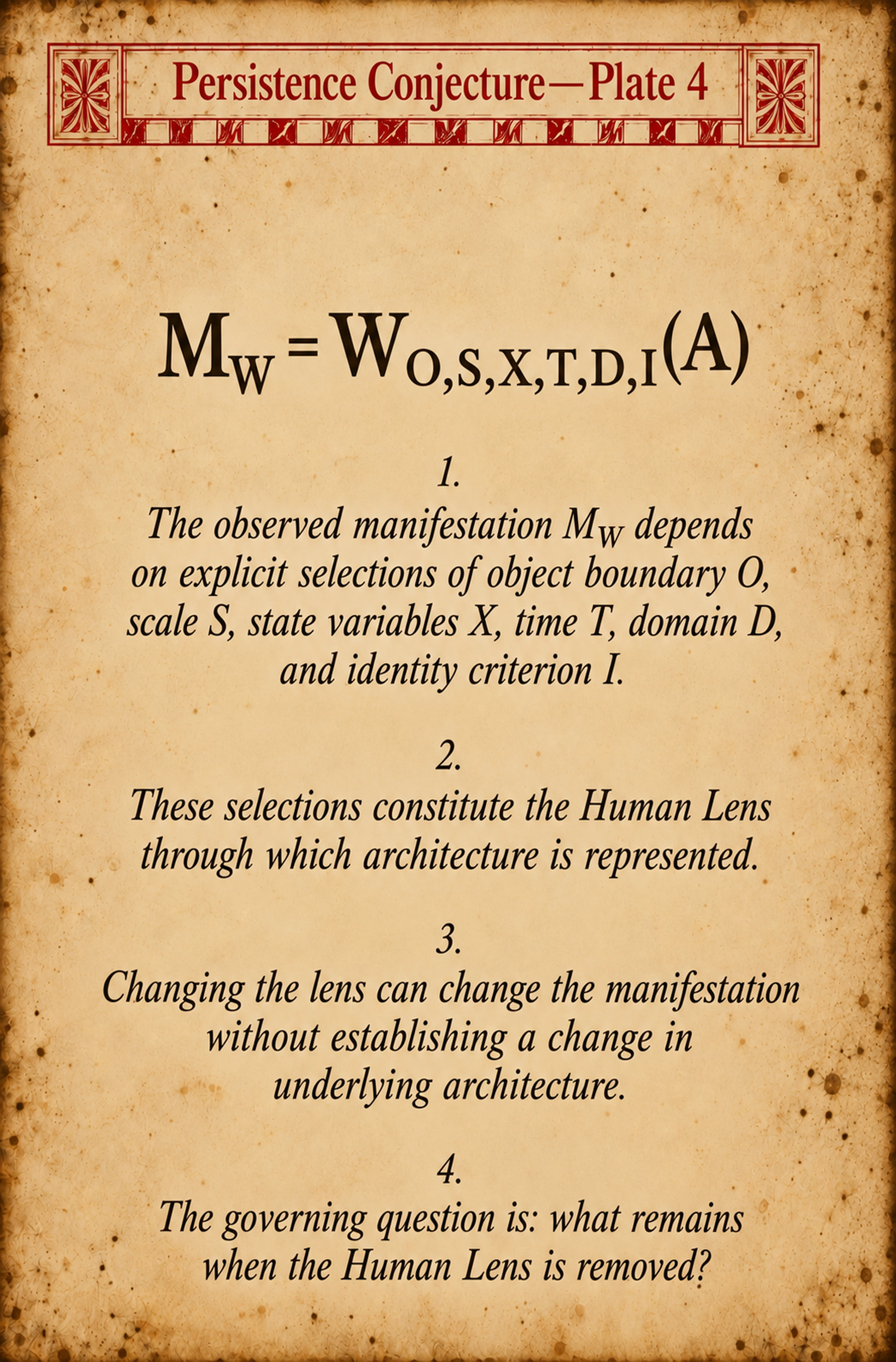 Persistence Conjecture — Plate 4